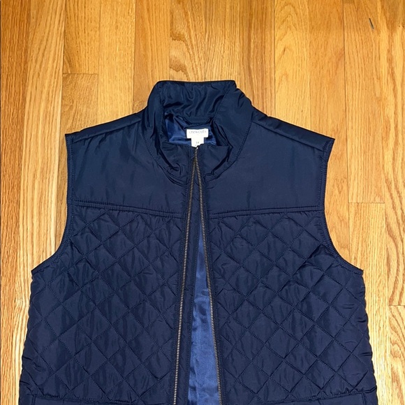 NWT J.Crew Quilted Navy Vest size 14 - Picture 5 of 8